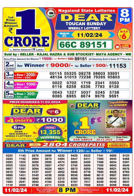 8:00 baje wala lottery sambad|Lottery Sambad Today's Results .